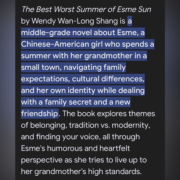 The Best Worst Summer of Esme Sun by Wendy Wan-Long Shang - Picture 6 of 8